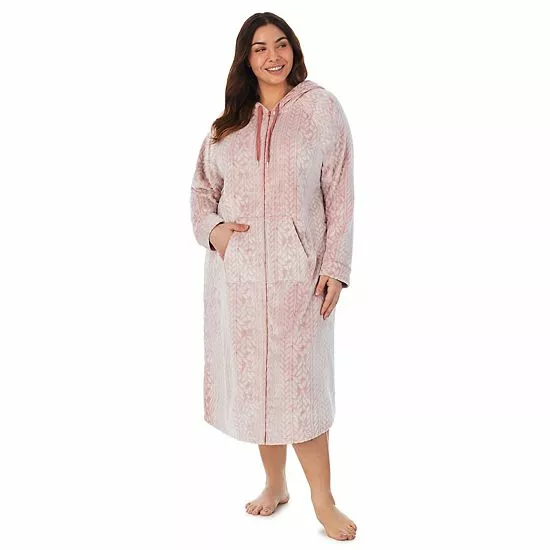 Plus Size Koolaburra By UGG Plush Hooded Zip Robe With Kangaroo Pocket Castlerock Grey 1 Plus Size Koolaburra By UGG Plush Hooded Zip Robe With Kangaroo Pocket Castlerock Grey