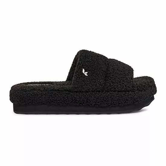 Koolaburra By UGG Peachee Women's Platform Sandals Black 2 Koolaburra By UGG Peachee Women's Platform Sandals Black - Image 2