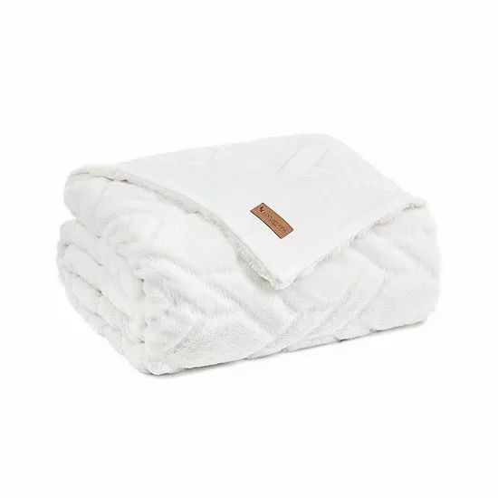 Koolaburra By UGG Candice Faux Fur Throw Chocolate 11 Koolaburra By UGG Candice Faux Fur Throw Chocolate - Image 11