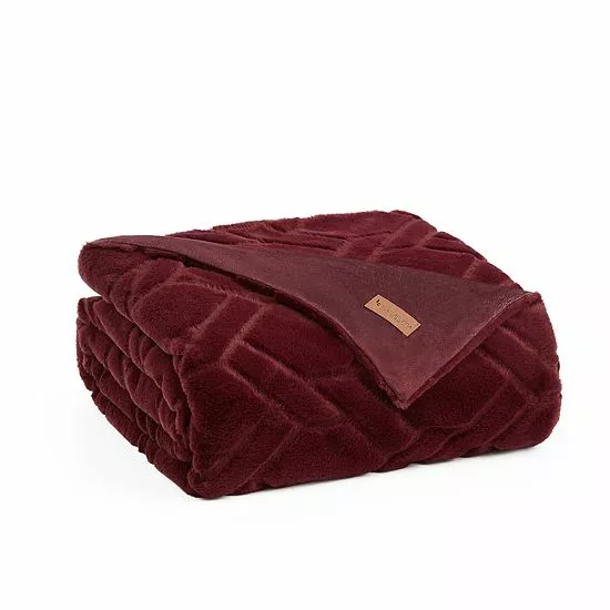 Koolaburra By UGG Candice Faux Fur Throw Chocolate 12 Koolaburra By UGG Candice Faux Fur Throw Chocolate - Image 12