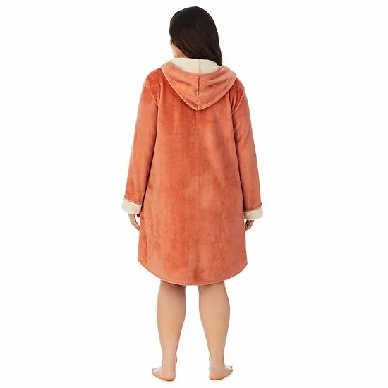 Plus Size Koolaburra By UGG Plush Hooded Zip Robe Trooper 2 Plus Size Koolaburra By UGG Plush Hooded Zip Robe Trooper - Image 2