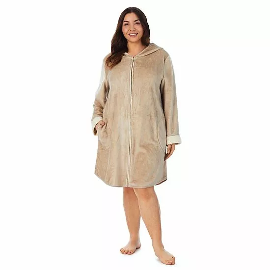 Plus Size Koolaburra By UGG Plush Hooded Zip Robe Trooper 5 Plus Size Koolaburra By UGG Plush Hooded Zip Robe Trooper - Image 5