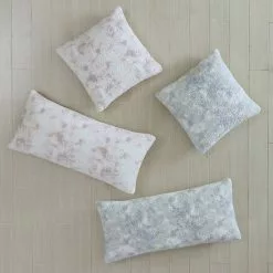 Koolaburra By UGG Stellar Sherpa Bolster Throw Pillow Aqua Gray -Koolaburra by UGG shop unnamed file 1507