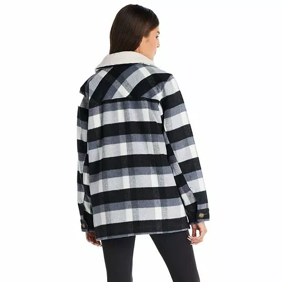 Women's Koolaburra By UGG Sherpa-Collar Shacket Green Dk G 2 Women's Koolaburra By UGG Sherpa-Collar Shacket Green Dk G - Image 2