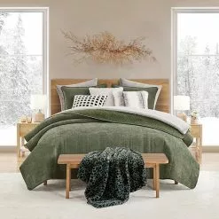 Koolaburra By UGG Lona Quilt Set With Shams Dark Rose