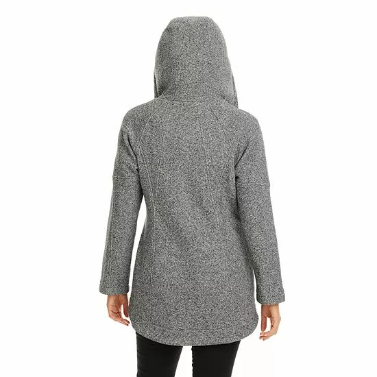 Women's Koolaburra By UGG Hooded Fleece Coat Salt Pepper 5 Women's Koolaburra By UGG Hooded Fleece Coat Salt Pepper - Image 5