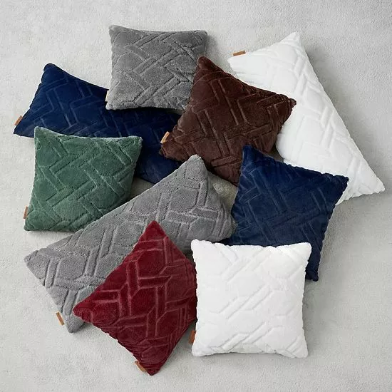 Koolaburra By UGG Candice Faux Fur Throw Pillow Navy 6 Koolaburra By UGG Candice Faux Fur Throw Pillow Navy - Image 6