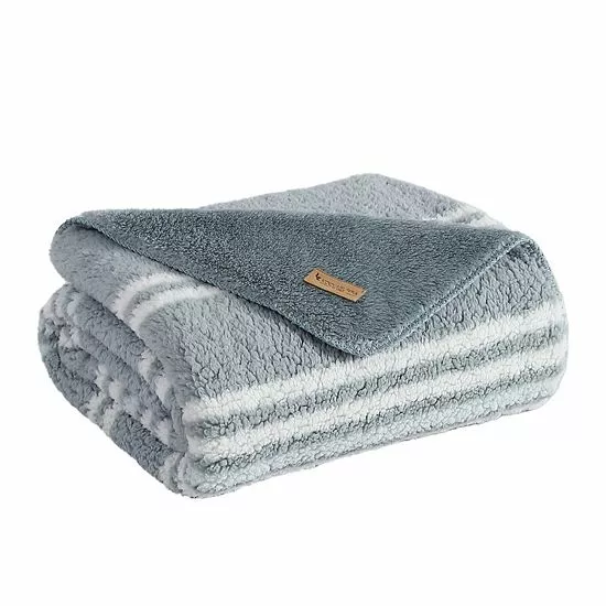 Koolaburra By UGG Roberta Sherpa Throw Birch 1 Koolaburra By UGG Roberta Sherpa Throw Birch