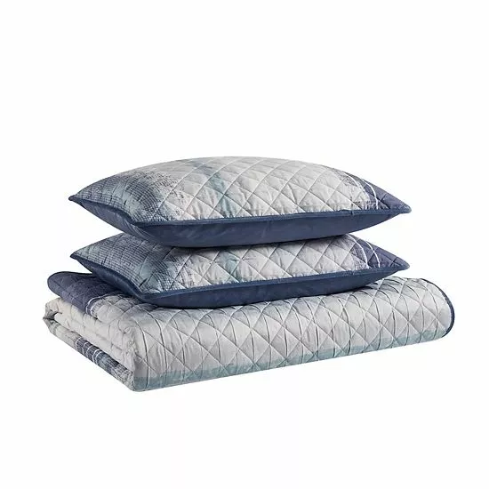 Koolaburra By UGG Aribel Quilt Set With Shams Silver 5 Koolaburra By UGG Aribel Quilt Set With Shams Silver - Image 5