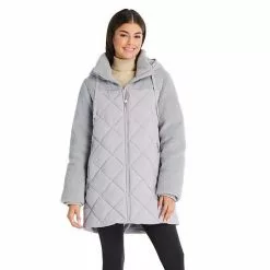 Women's Koolaburra By UGG Mixed-Media Puffer Coat Cloud Blue -Koolaburra by UGG shop unnamed file 815