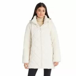 Women's Koolaburra By UGG Mixed-Media Puffer Coat Cloud Blue -Koolaburra by UGG shop unnamed file 816