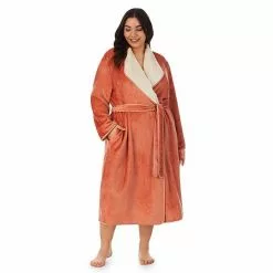 Plus Size Koolaburra By UGG Plush Wrap Robe Cafe Creme -Koolaburra by UGG shop unnamed file 889